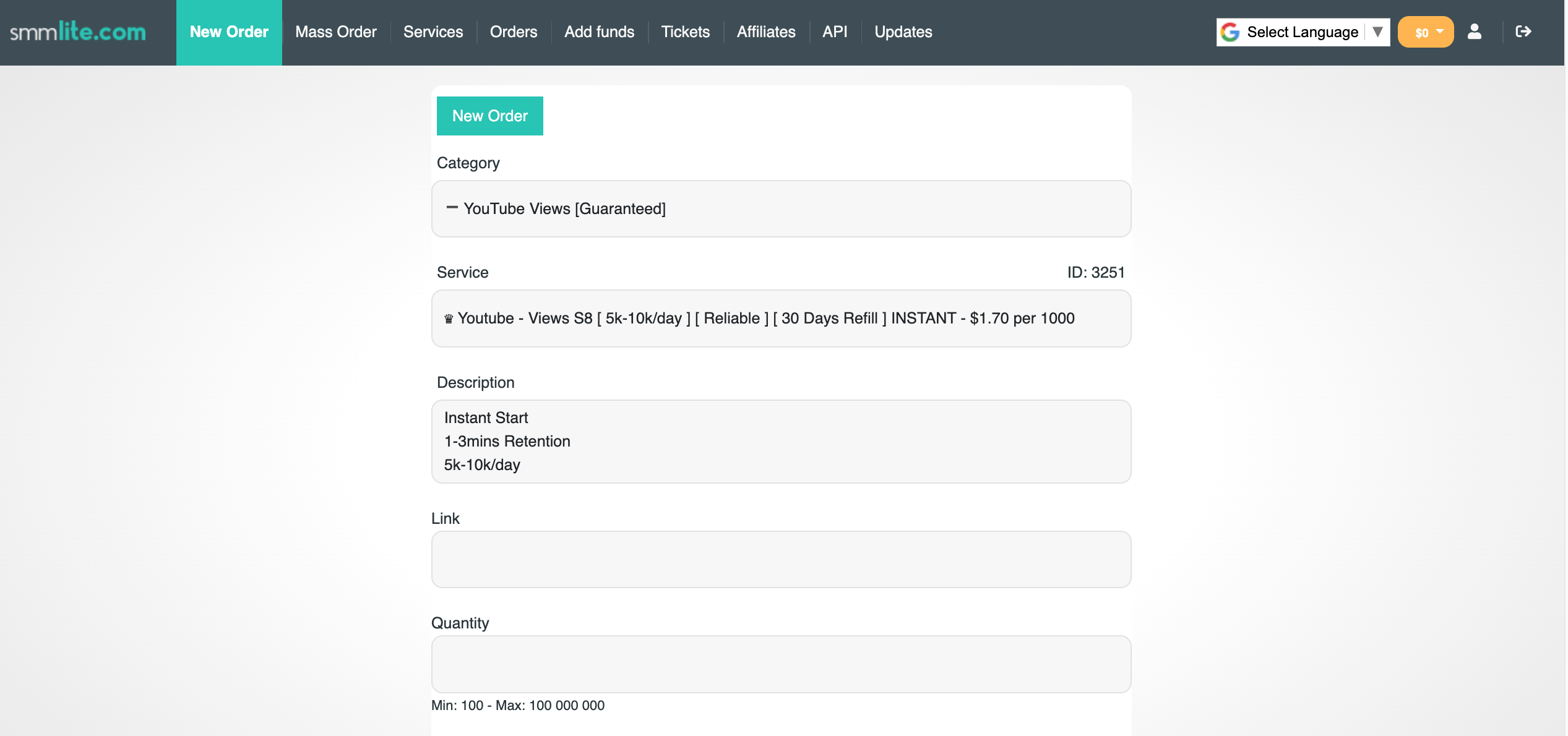 SMMLite.com thumbnail